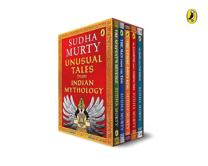 Sudha Murty
Unusual Tales from Indian Mythology | Sudha Murty’s Bestselling Series | Set of 5 Books | Stories from Mahabharata, Ramayana, & Mythical Characters | Ages 9+